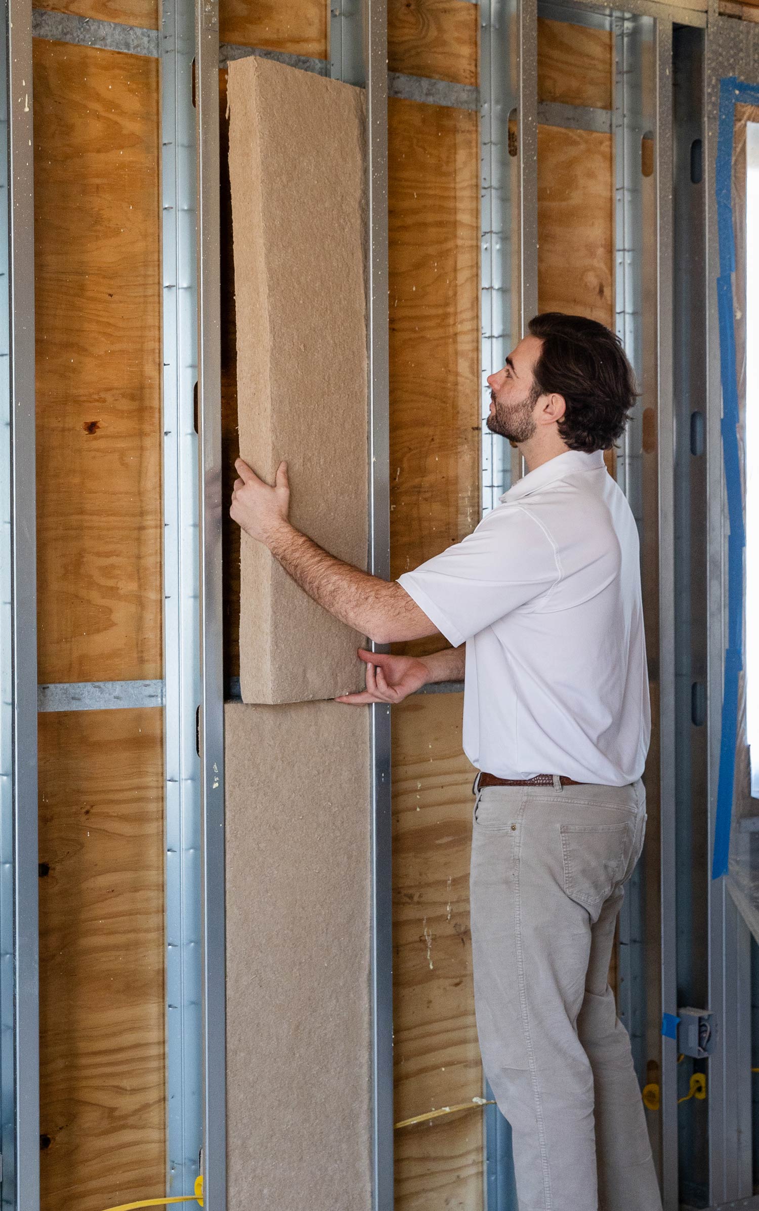 installing insulation
