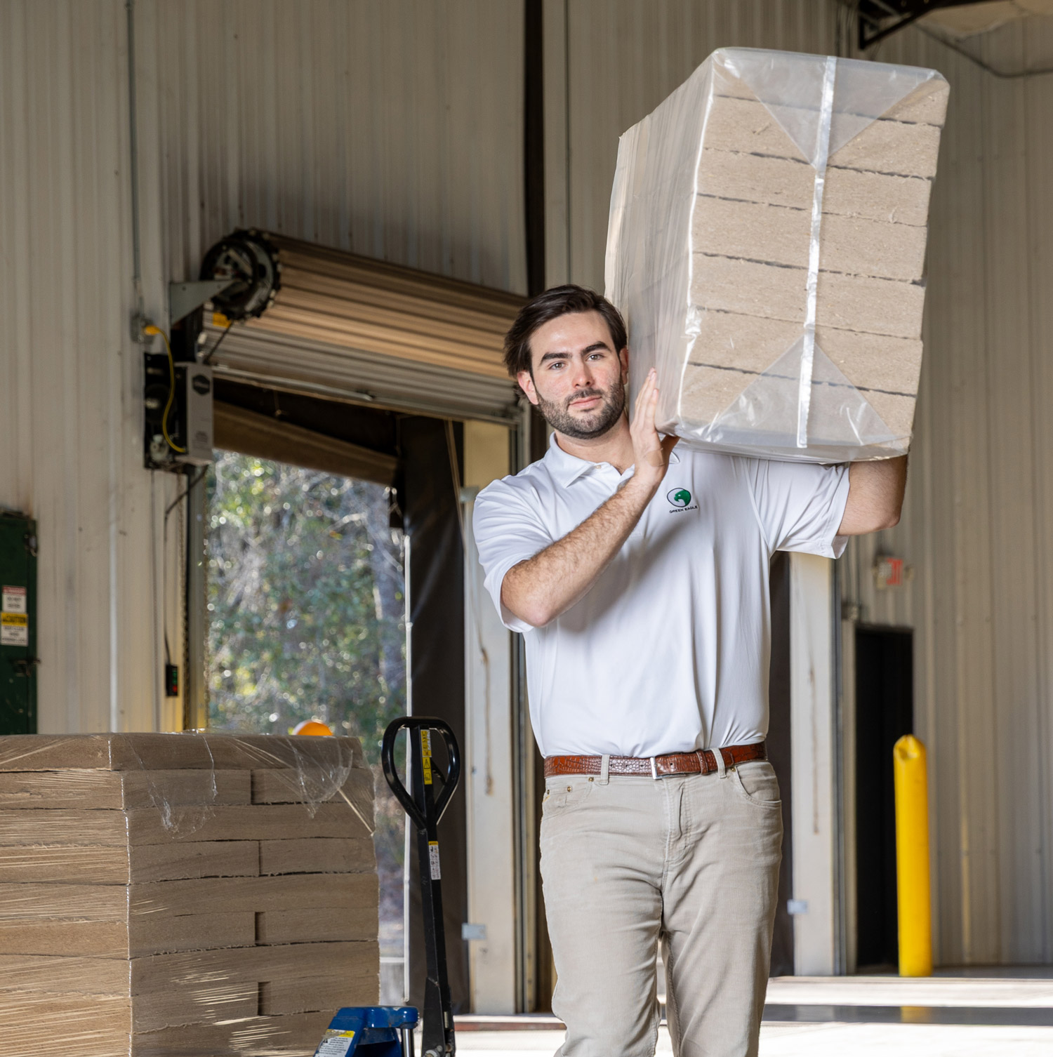 Carrying batts of insulation